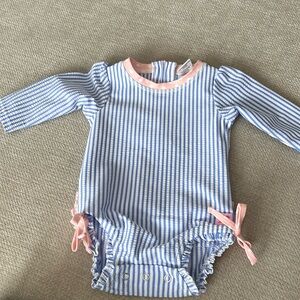 Ruffle Butts size 3-6 months long sleeve bathing suit